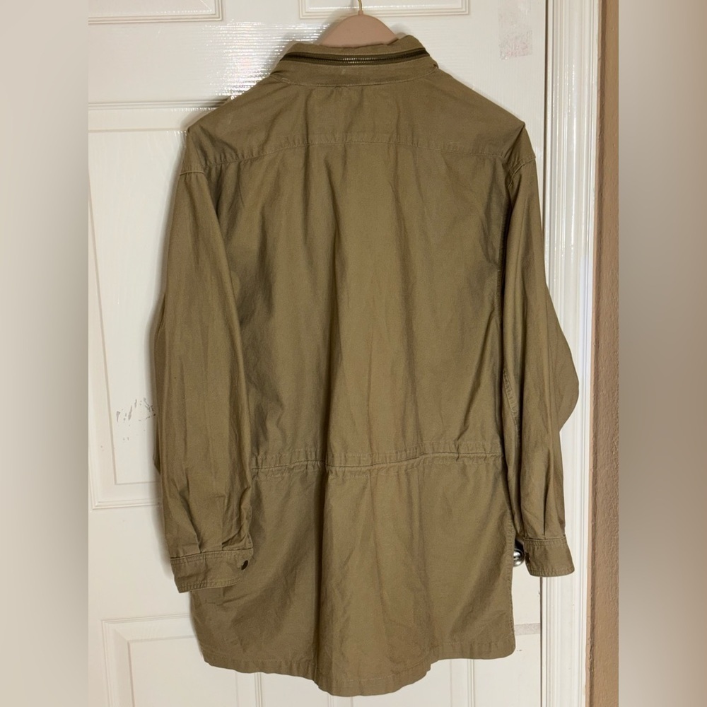 Vintage Banana Republic Safari Jacket Large Tan Photography Packable Hood​​​ - Picture 9 of 12